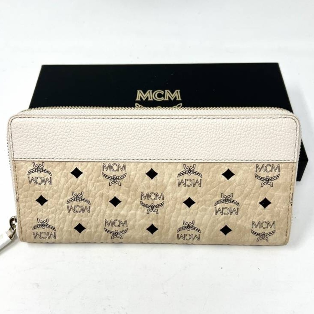 ✨ Brand New MCM Portuna Large Visetos Zip-Around Clutch Wallet  ✨